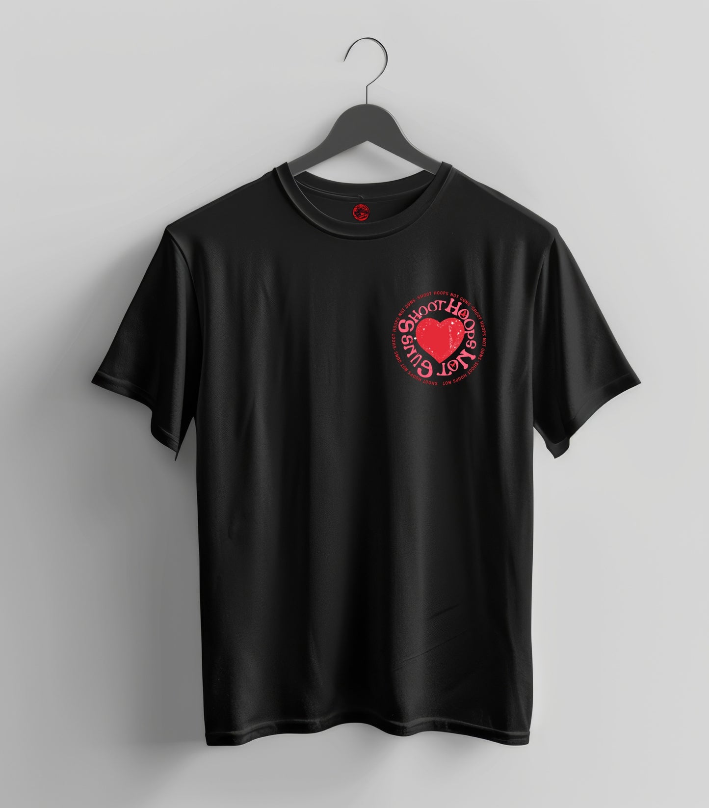 Shoot Hoops Not Guns Oversized Tee – 320 GSM
